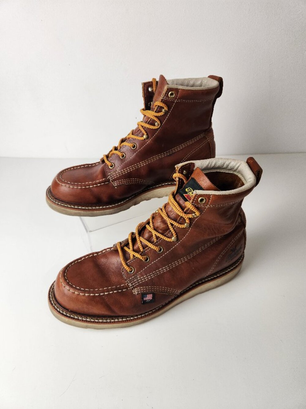 Thorogood Boots Mens 10.5 EE Lace Up Steel Toe Work Leather 6" USA Made